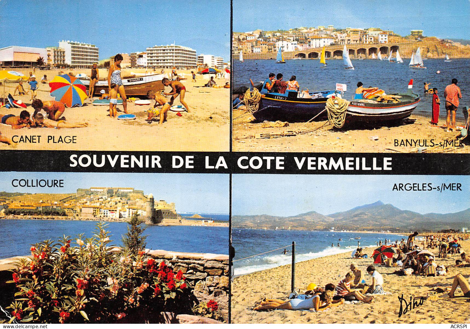 Cote Vermeille Canet Argeles Collioure 37  (scan Recto Verso)MD2502UND - Canet Plage