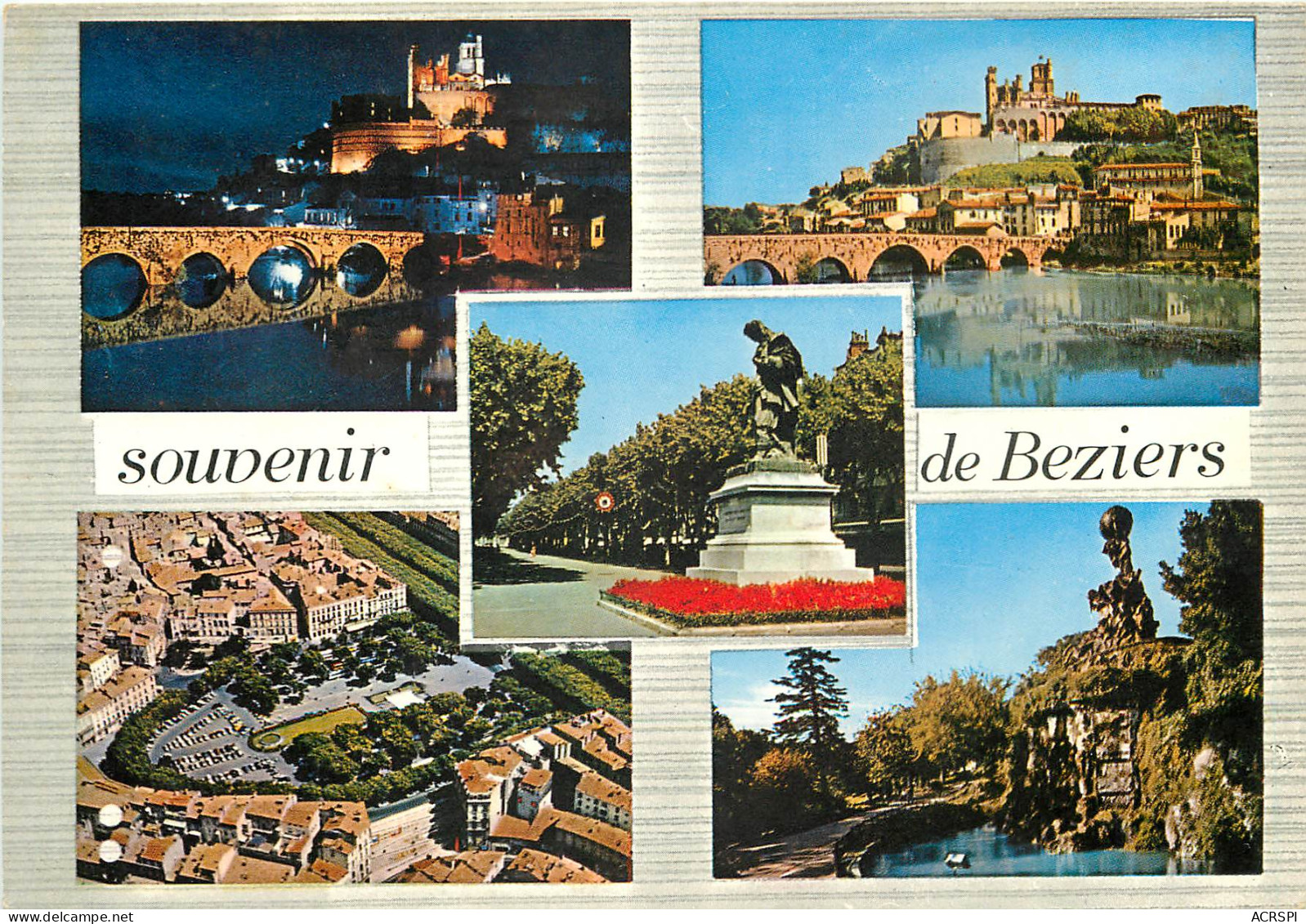 BEZIERS Le Pont Vieux Sur L Orb La Cathedrale St Nazaire 2(scan Recto-verso) MD2503 - Beziers