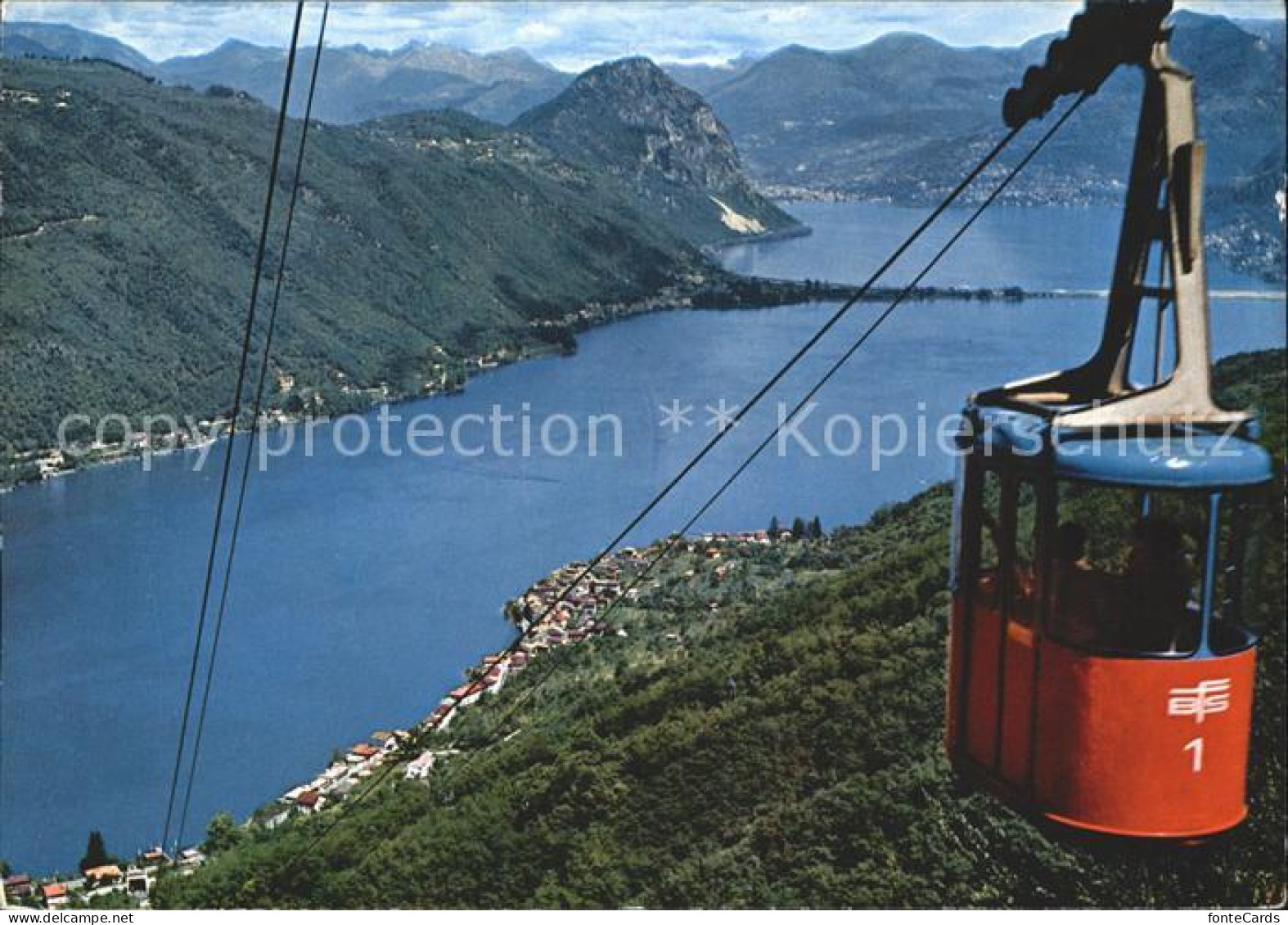11909802 Serpiano TI Schwebebahn Funivia Lago Di Lugano San Salvatore Lugano - Other & Unclassified