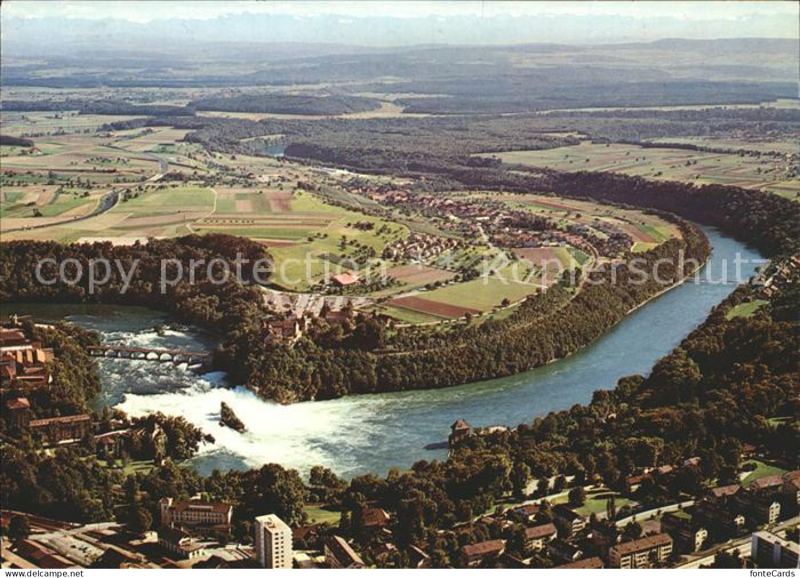 11909754 Neuhausen Rheinfall Fliegeraufnahme Schaffhausen - Andere & Zonder Classificatie