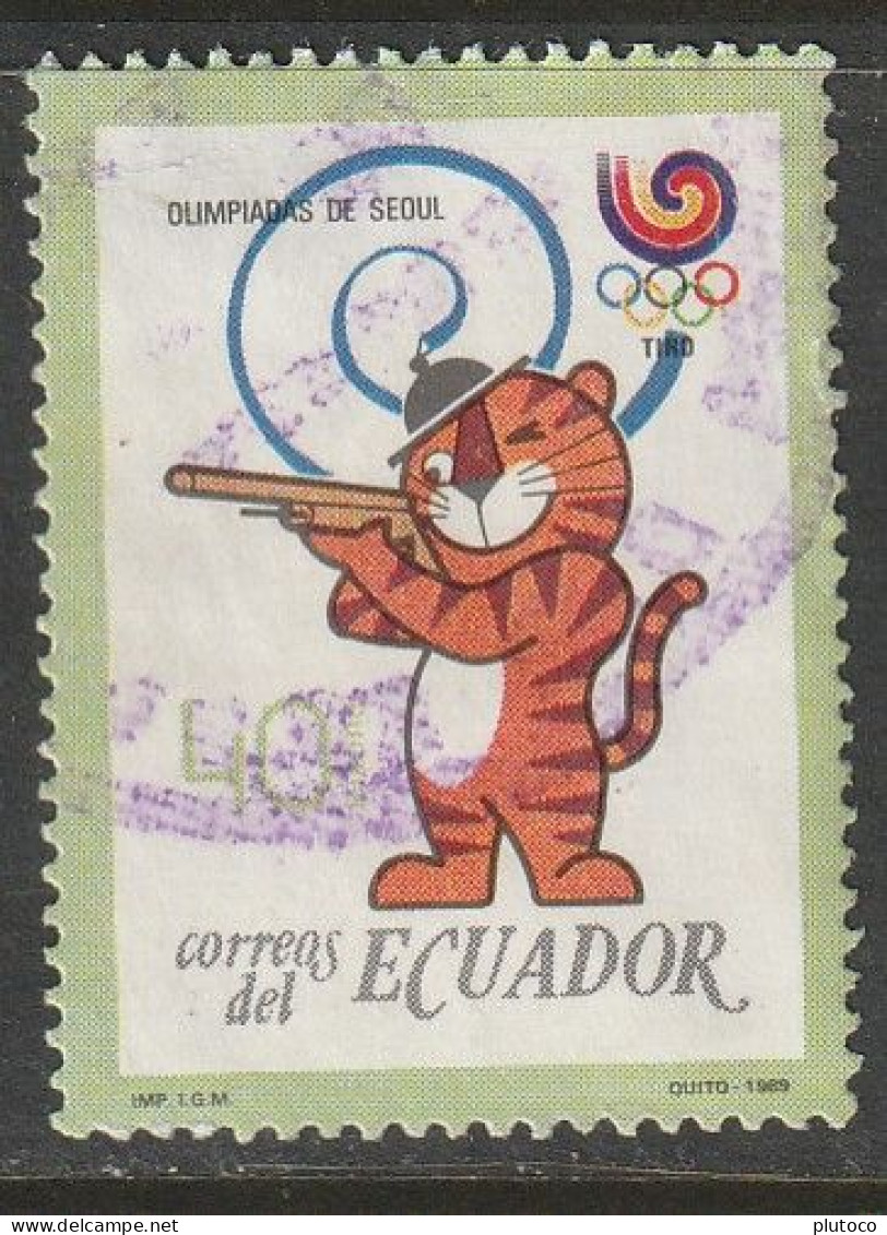 ECUADOR, USED STAMP, OBLITERÉ, SELLO USADO - Equateur