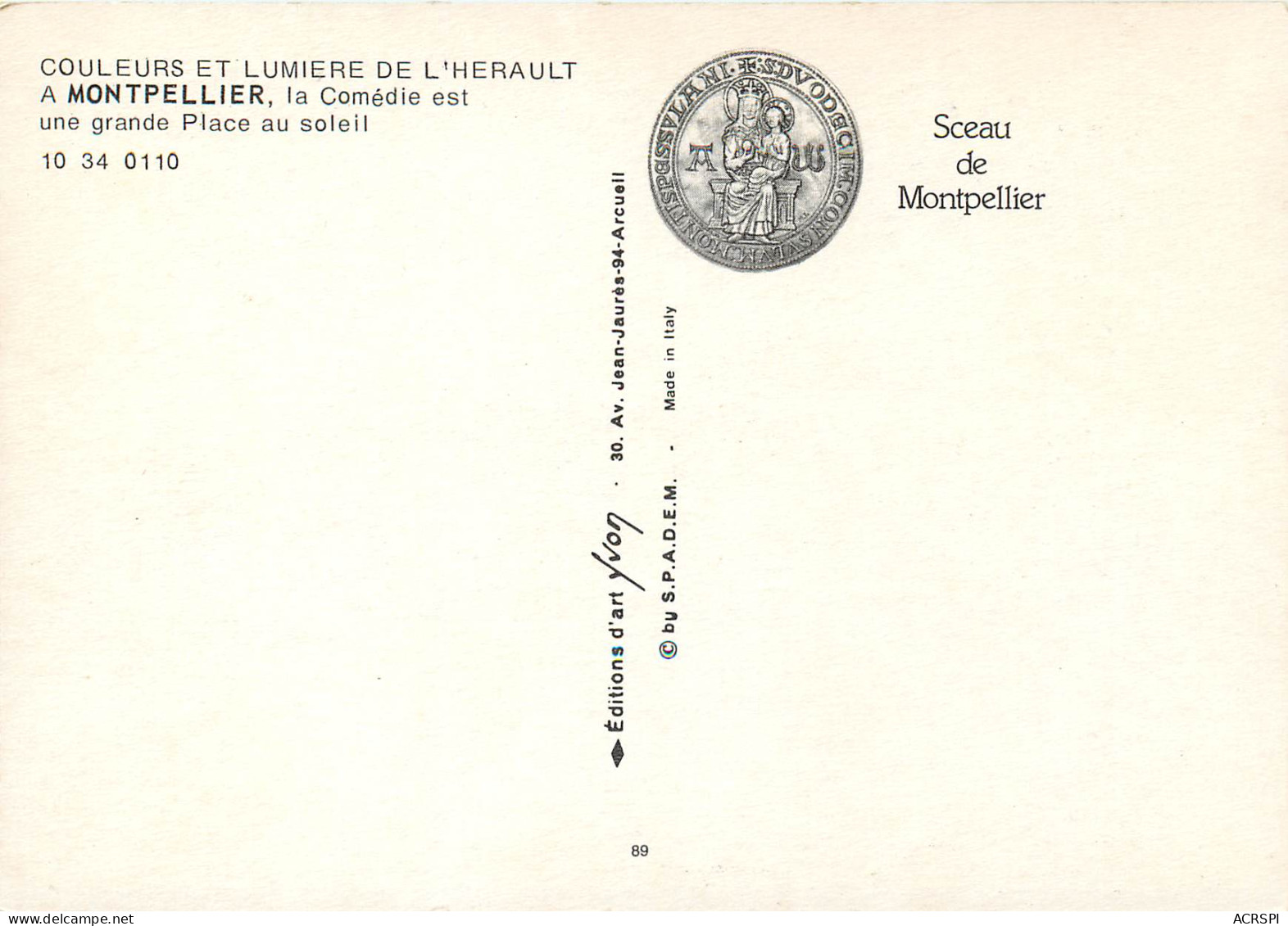 MONTPELLIER La Comedie Est Une Grande Pplace Au Soleil 17(scan Recto-verso) MD2504 - Montpellier