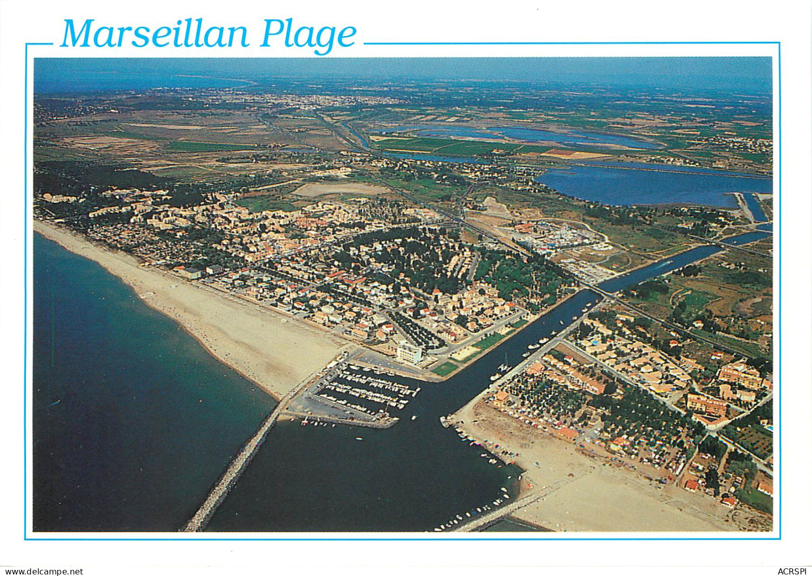 MARSEILLAN PLAGE Vue Aerienne 27(scan Recto-verso) MD2504 - Marseillan