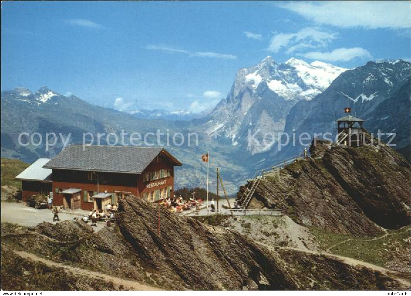 11909042 Kleine Scheidegg Interlaken Restaurant Grindelwaldnerblick Wetterhorn K - Other & Unclassified