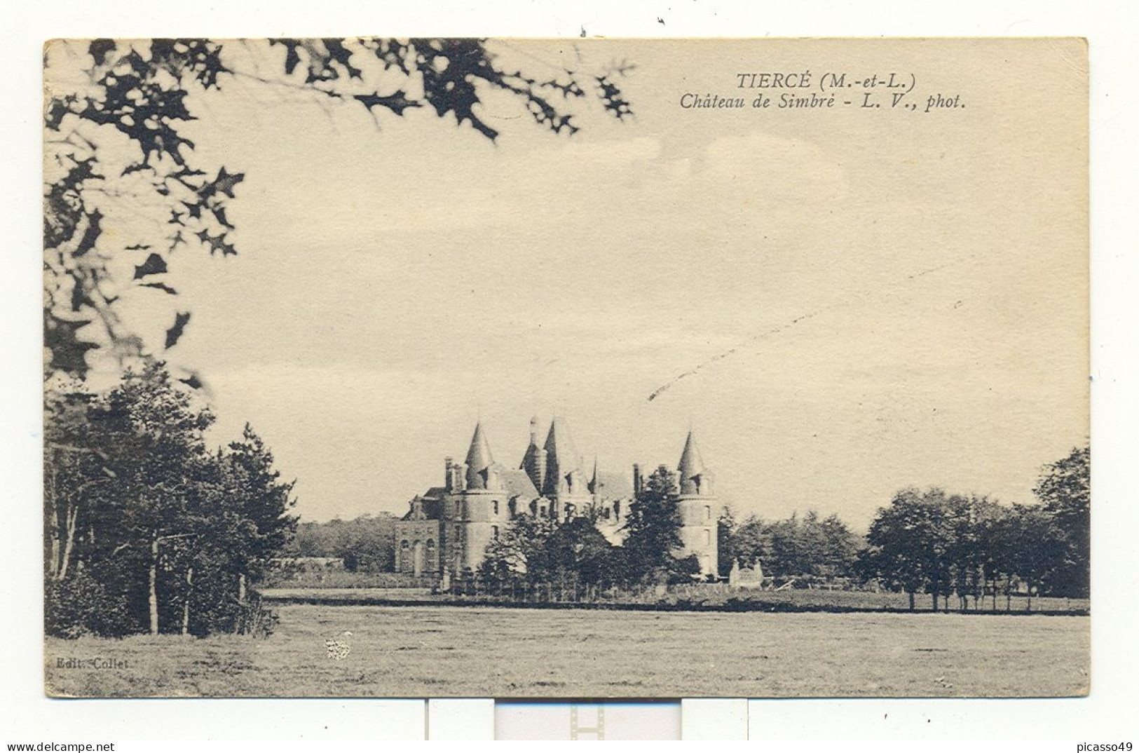 Maine Et Loire , Tiercé , Le Chateau De Simbré - Tierce