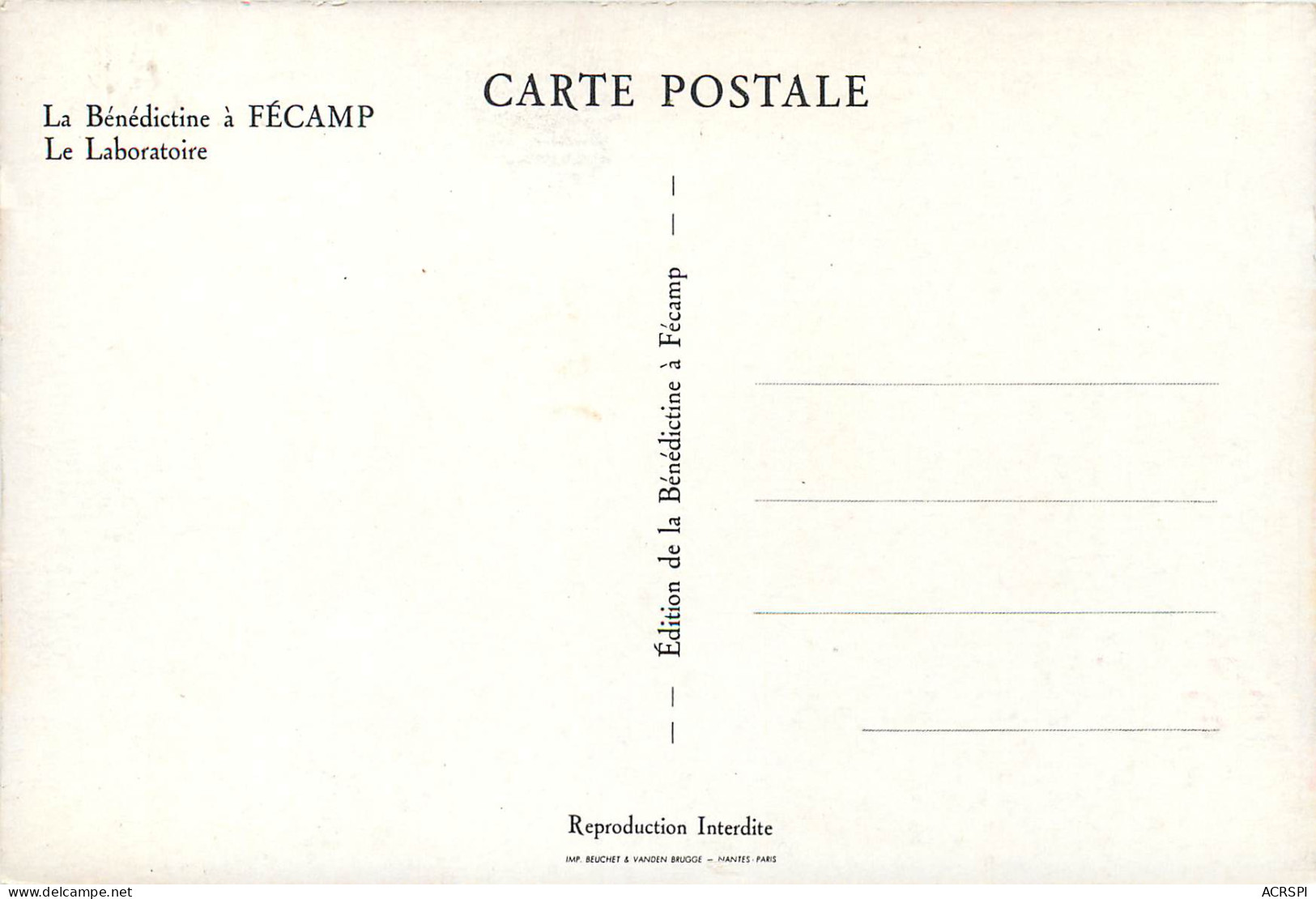  FECAMP La Benedictine Le Laboratoire 2(scan Recto-verso) MD2511 - Fécamp