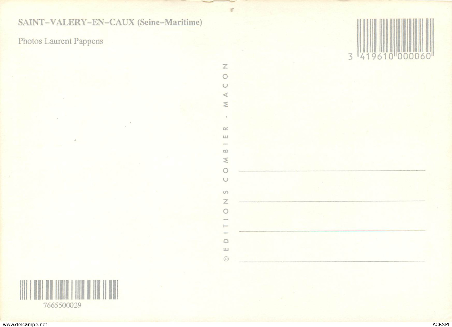 SAINT VALERY EN CAUX 17(scan Recto-verso) MD2512 - Saint Valery En Caux