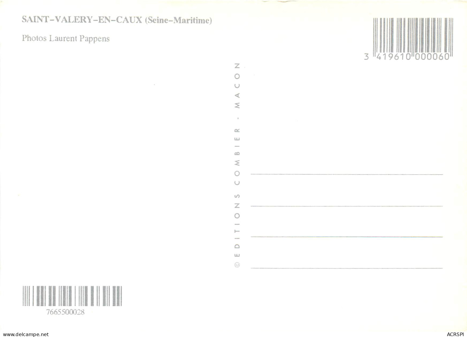 SAINT VALERY EN CAUX 18(scan Recto-verso) MD2512 - Saint Valery En Caux