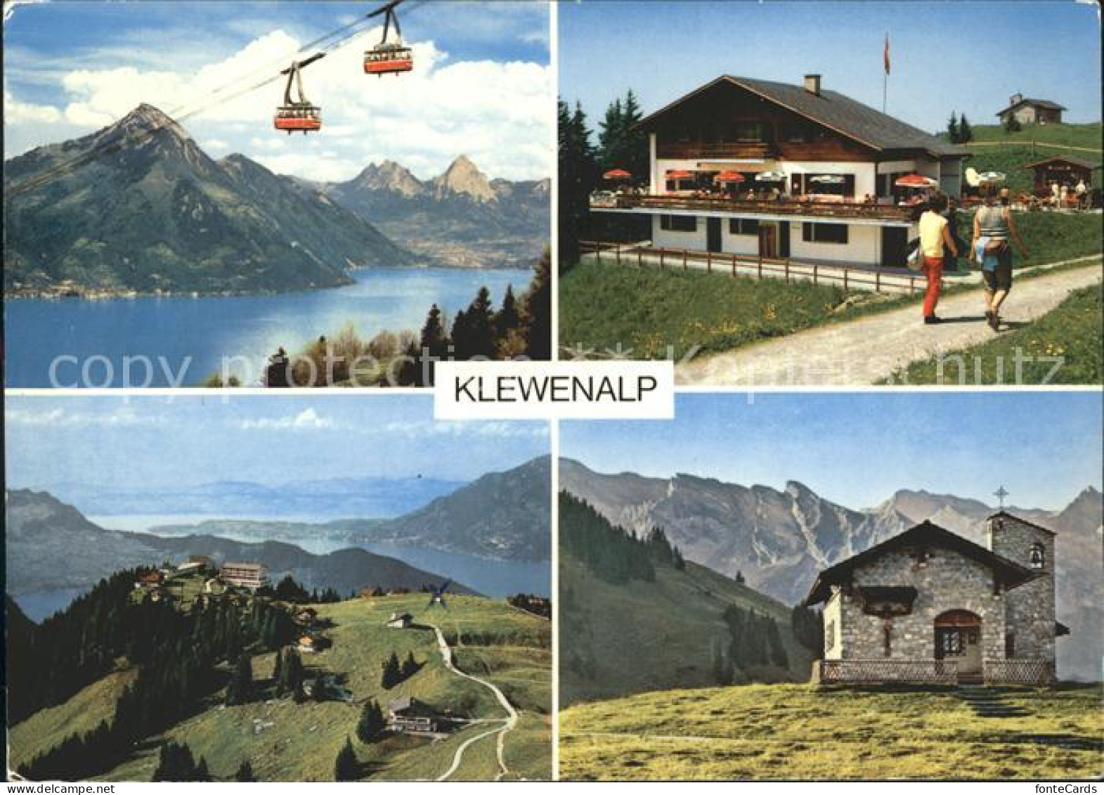 11908801 Beckenried Klewenalp Bergrestaurant Alpstueli Luftseilbahn Beckenried - Sonstige & Ohne Zuordnung