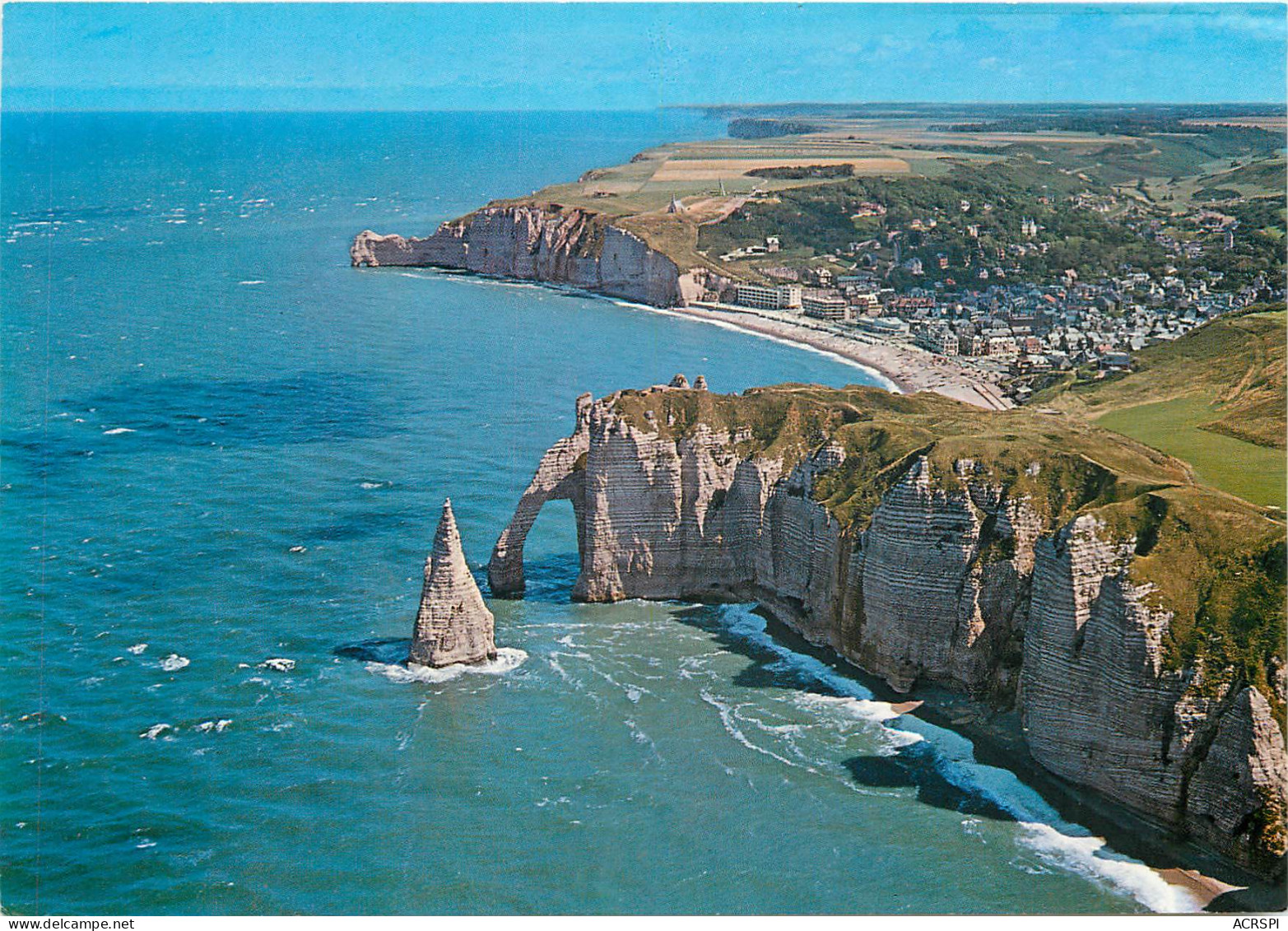 ETRETAT L Aiguilles La Porte D Aval La Plage Et Les Falaises 25(scan Recto-verso) MD2513 - Etretat