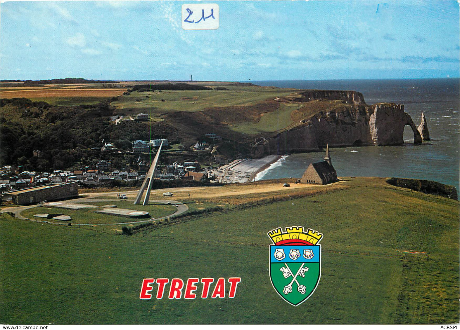 ETRETAT Le Monument De Nungesser Et Coli La Plage Et Les Falaises 27(scan Recto-verso) MD2513 - Etretat