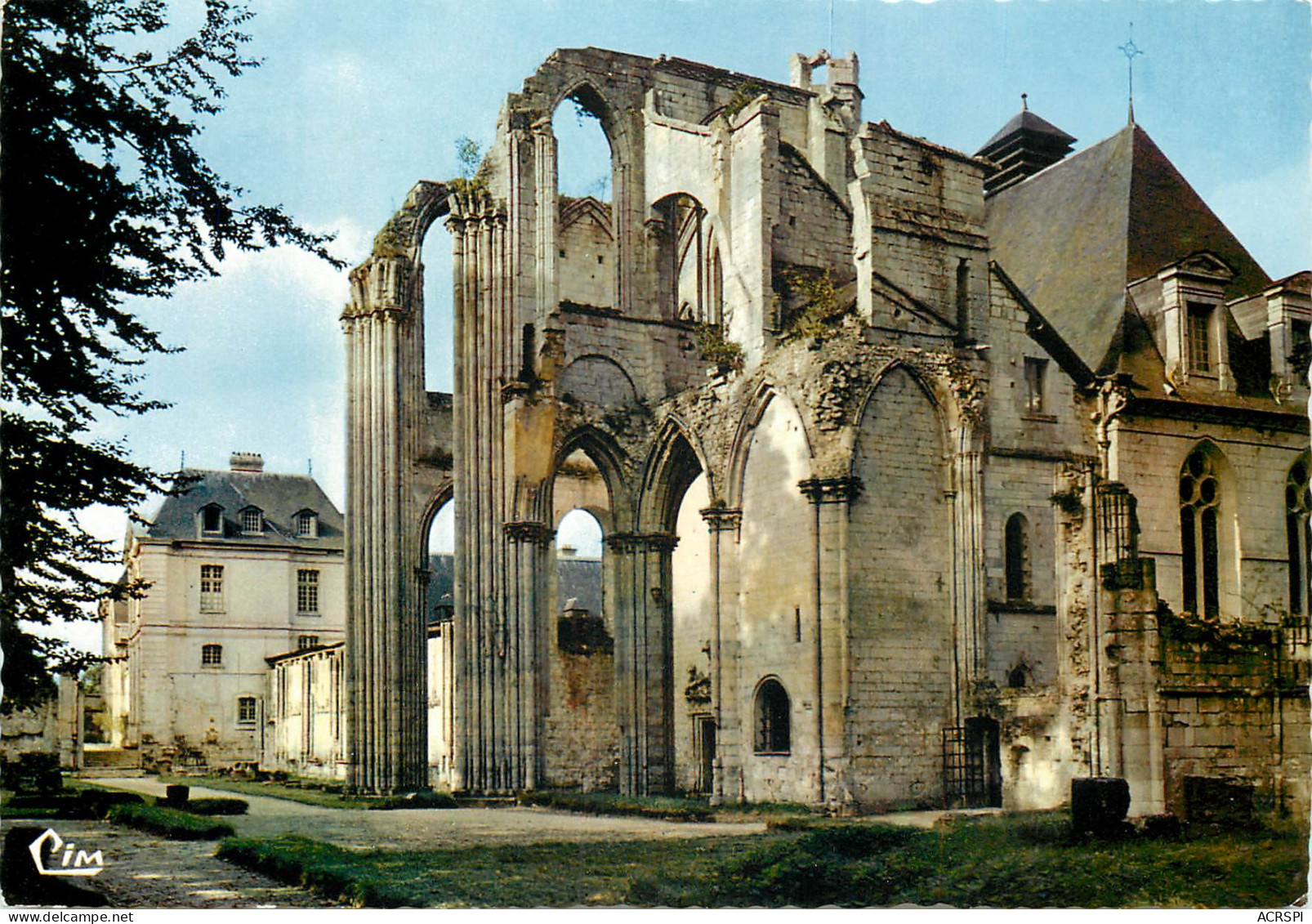 SAINT WANDRILLE Abbaye De Fontenelle Ruines De L Eglise Vue Prise De L Est 18(scan Recto-verso) MD2514 - Saint-Wandrille-Rançon