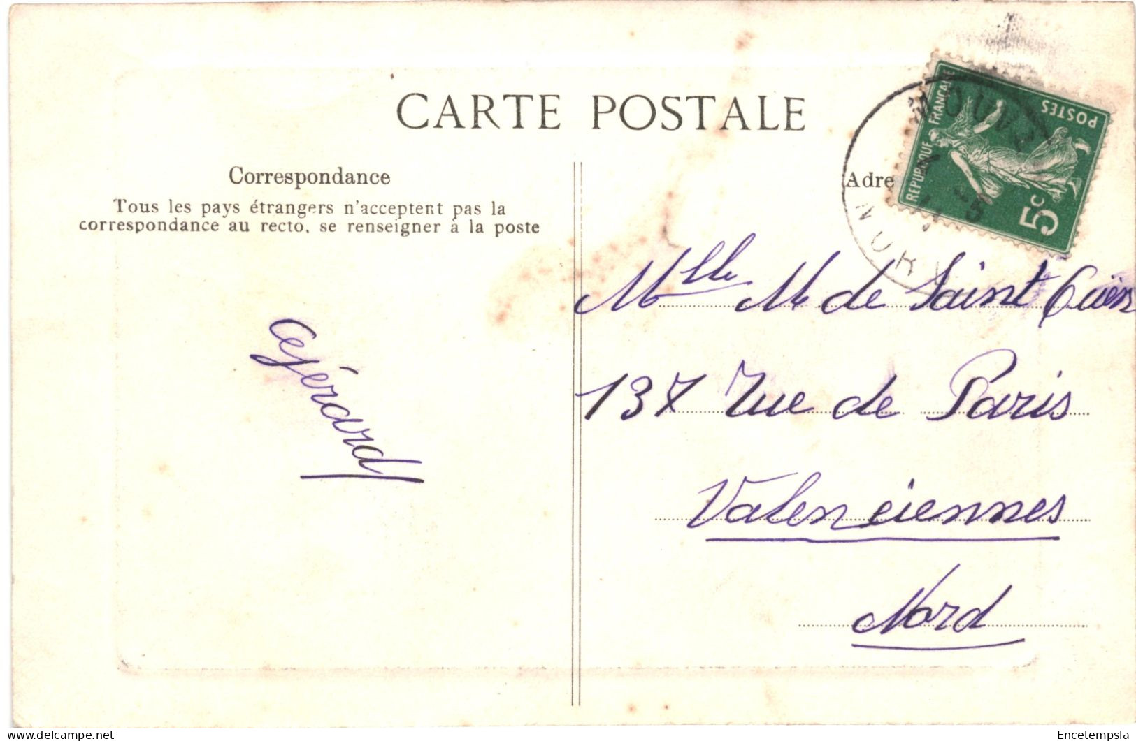 CPA Carte Postale France Haut-Mont Notre-Dame  La Grotte 1911  VM80246 - Avesnes Sur Helpe