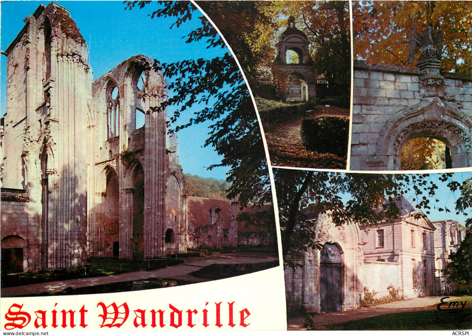 SAINT WANDRILLE Abbaye Apercus D Automne 2(scan Recto-verso) MD2516 - Saint-Wandrille-Rançon