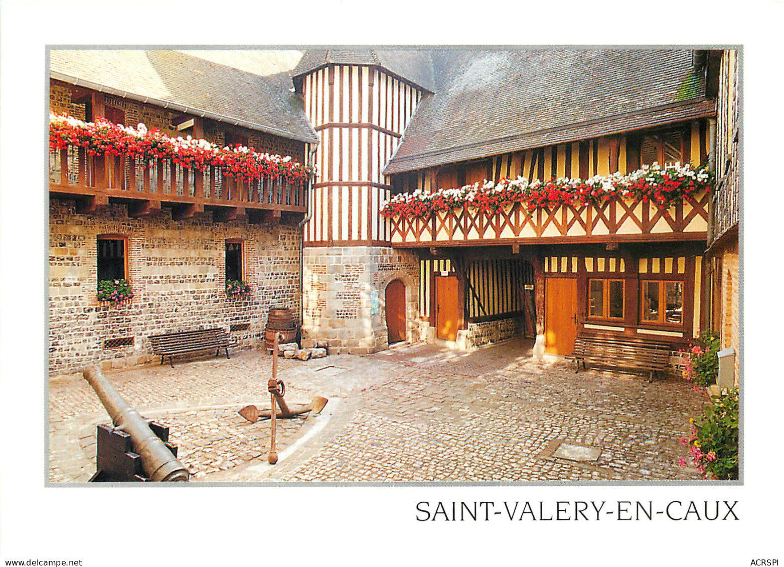SAINT VALERY EN CAUX La Cour Du Musee 14(scan Recto-verso) MD2516 - Saint Valery En Caux