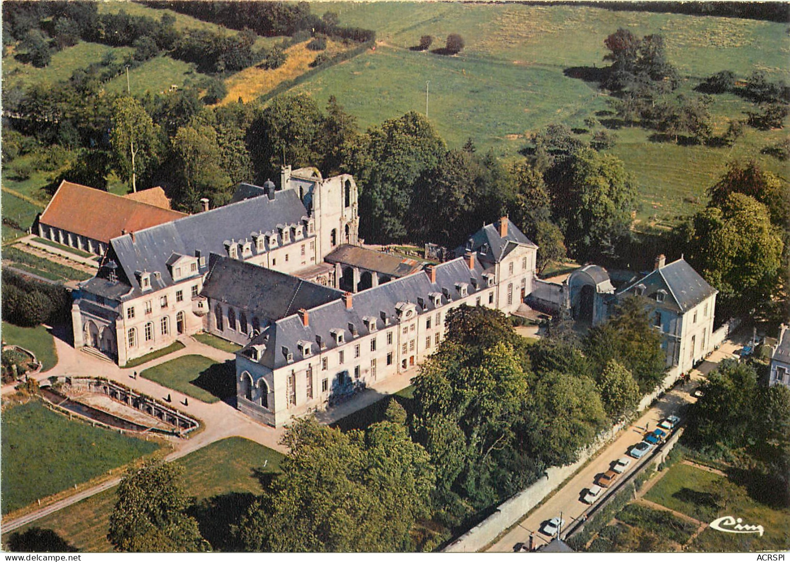 Abbaye SAINT WANDRILLE Vue Aerienne Prise Du Nord Ouest 19(scan Recto-verso) MD2520 - Saint-Wandrille-Rançon