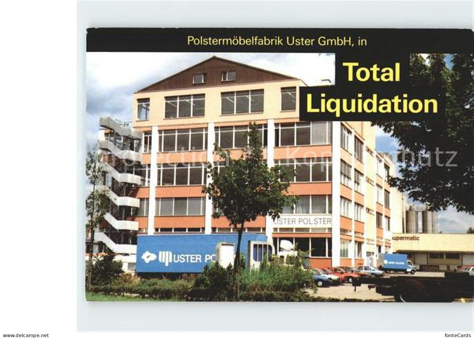 11908450 Uster ZH Polstermoebelfabrik Uster GmbH Total Liquidation Uster - Otros & Sin Clasificación