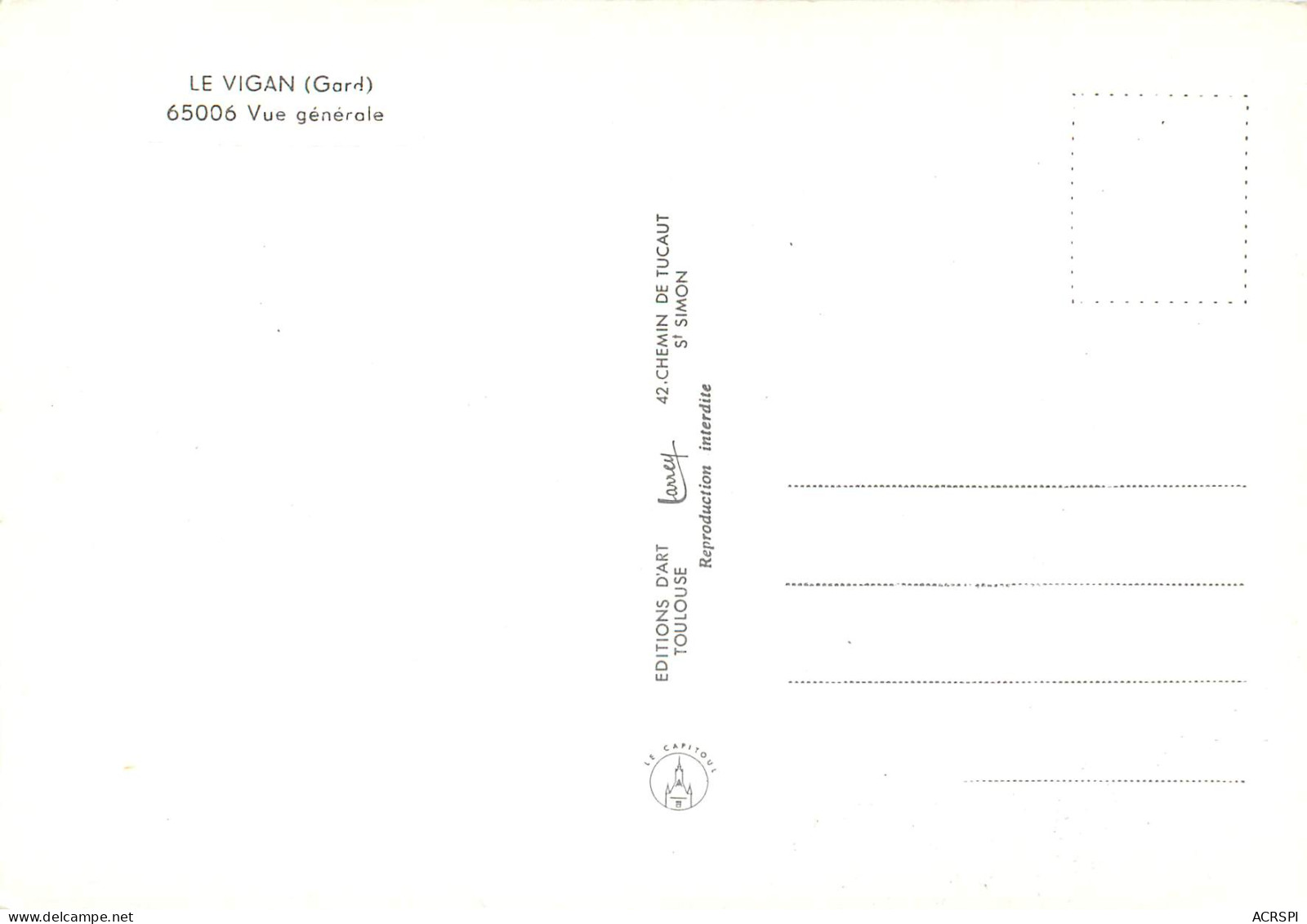 LE VIGAN Vue Generale 11(scan Recto-verso) MD2522 - Le Vigan