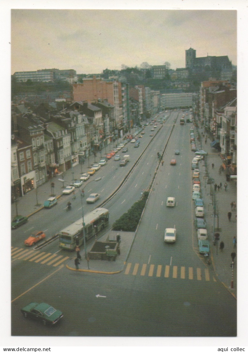 LIEGE  -  ITINÉRAIRE PROPRE POUR LE BUS BOULEVARD DE LA SAUVENIÈRE (BUS-CARS-AUTOBUS) CARTE PHOTO - Buses & Coaches