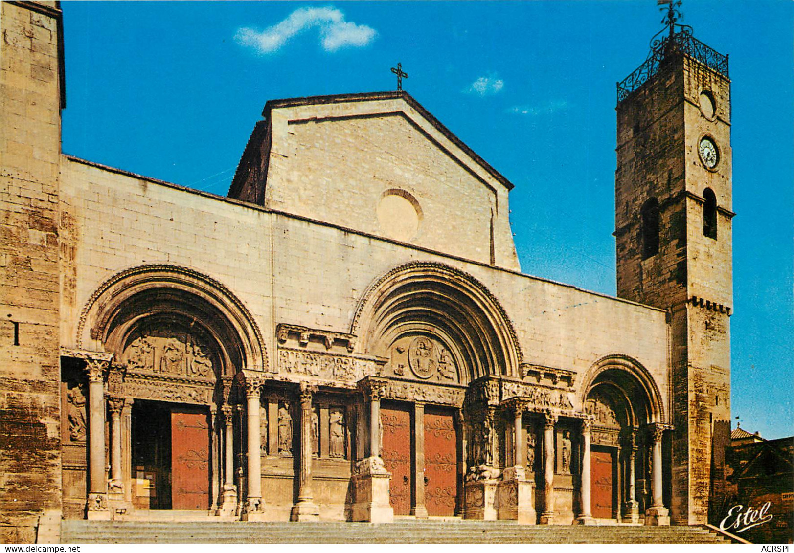 SAINT GILLES DU GARD L Eglise Abbatiale Les Trois Portails Romans 28(scan Recto-verso) MD2524 - Saint-Gilles