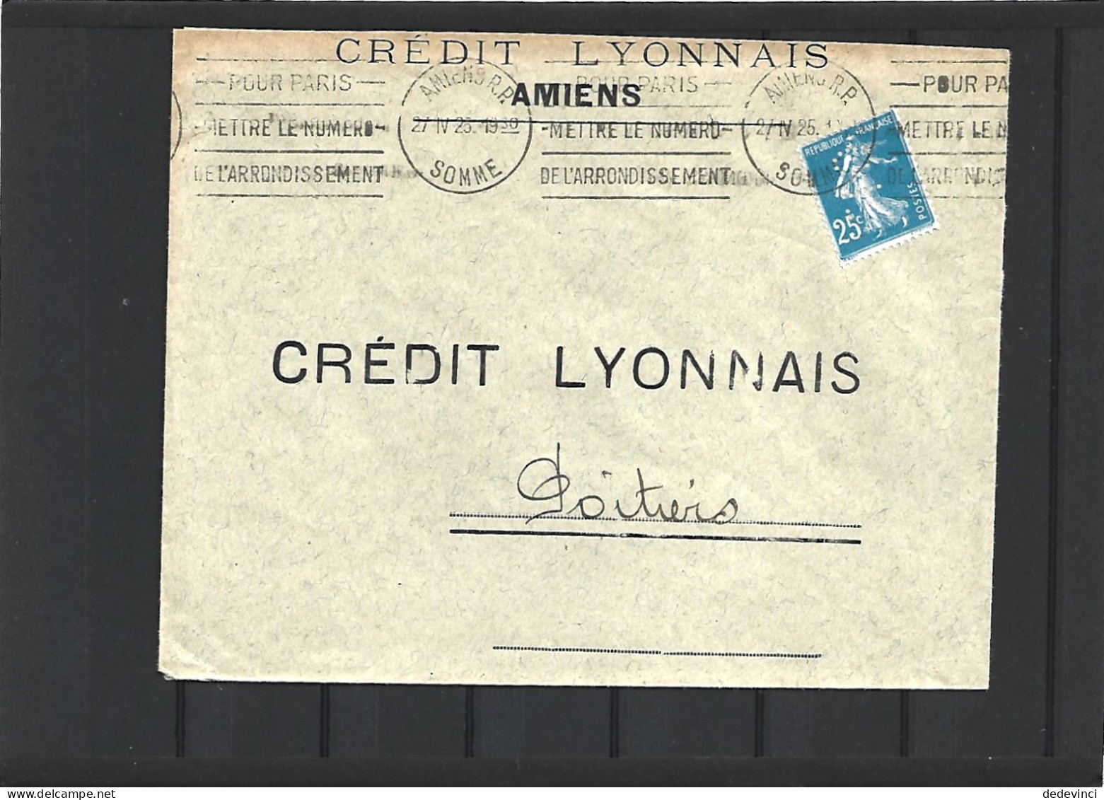 Crédit Lyonnais - Storia Postale