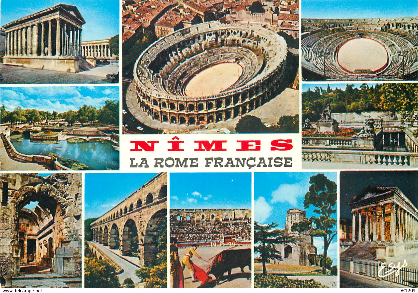 NIMES Maison Carree Arenes Romaines Interieur Des Arenes 10(scan Recto-verso) MD2527 - Nîmes