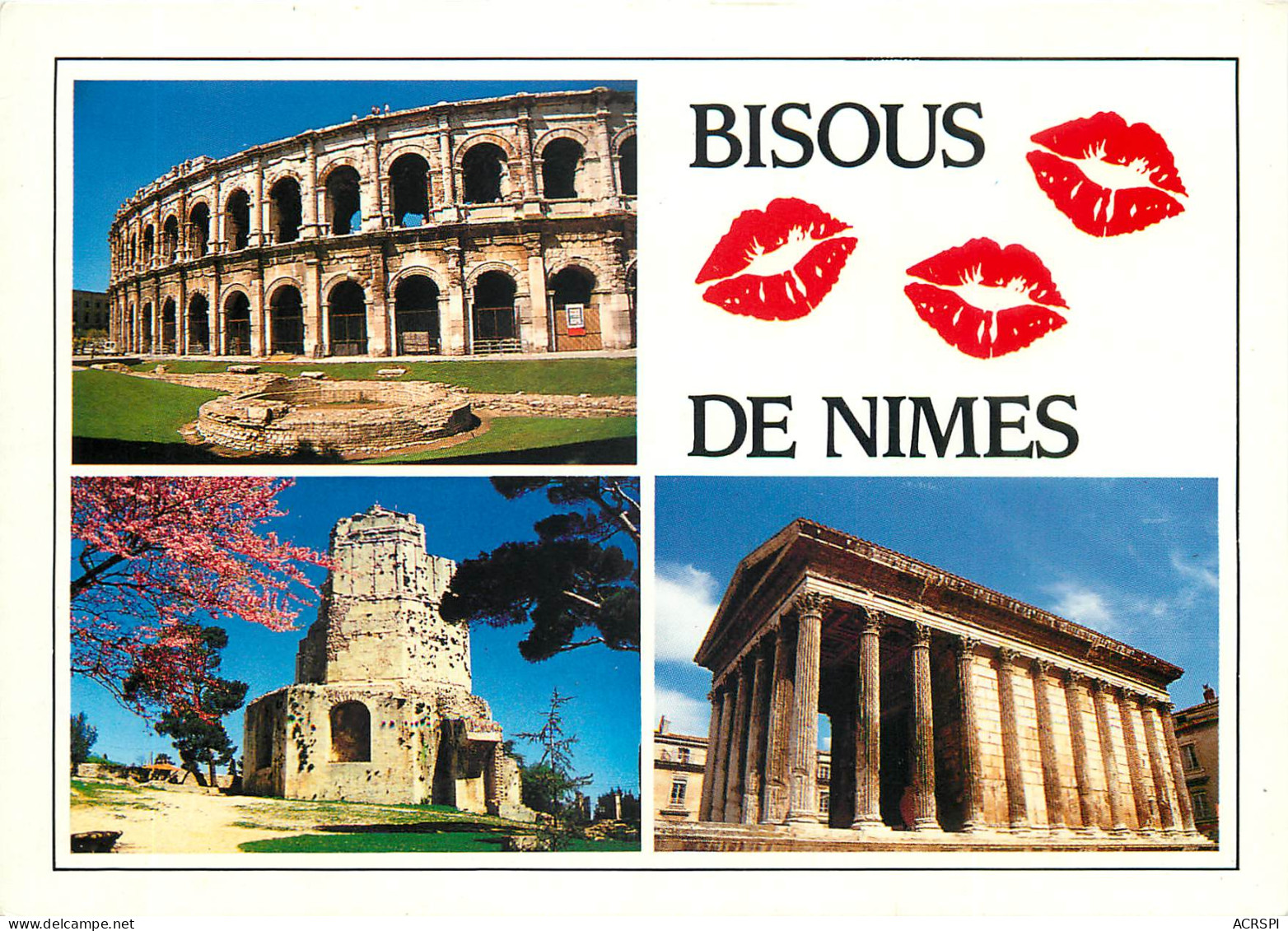 NIMES La Tour Magne La Maison Carree Les Arenes 12(scan Recto-verso) MD2527 - Nîmes