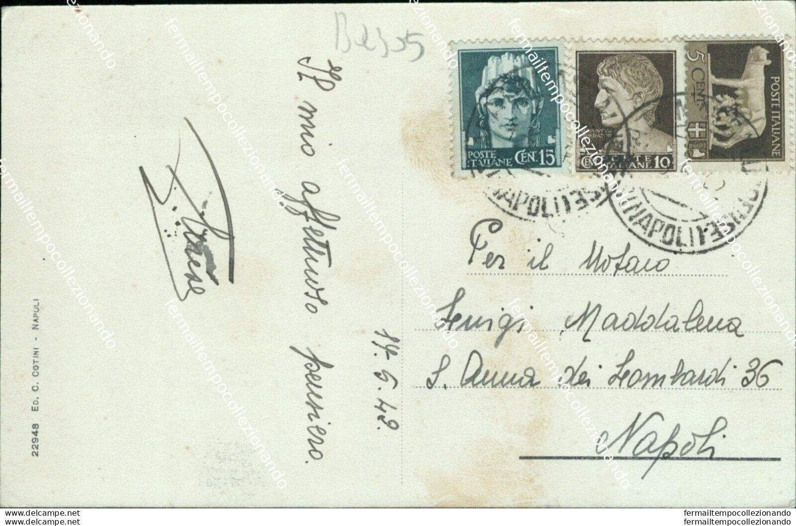 Bq305 Cartolina Seiano Panorama  1942 Provincia Di Napoli - Napoli