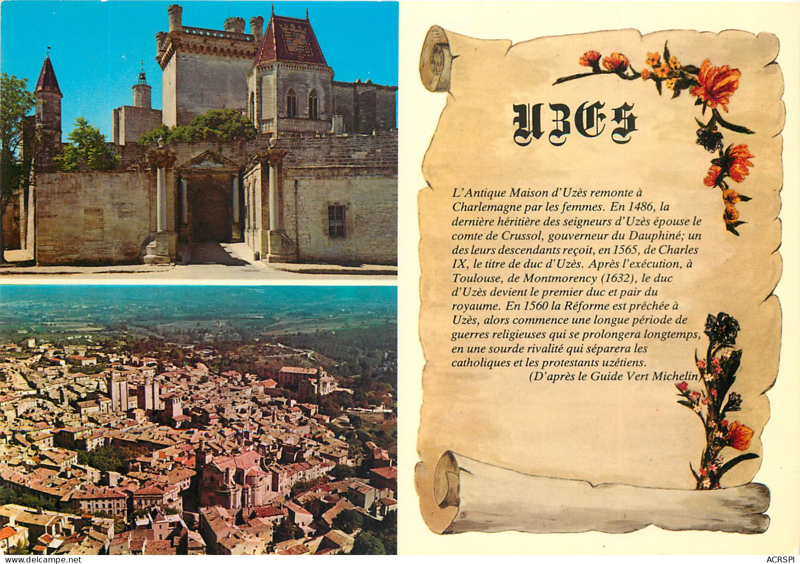 UZES Entree Du Chateau Ducal 14(scan Recto-verso) MD2528 - Uzès