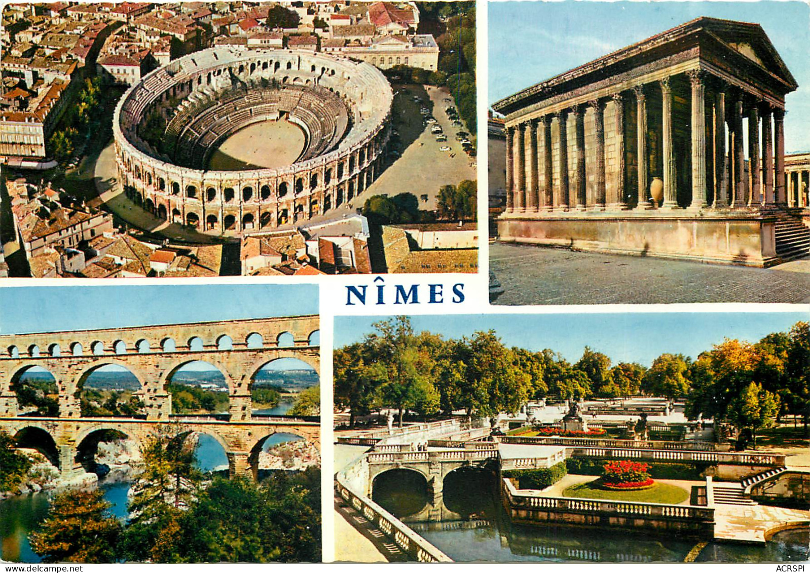 NIMES Arenes Romaines Maison Carree Pont Du Gard 5(scan Recto-verso) MD2529 - Nîmes