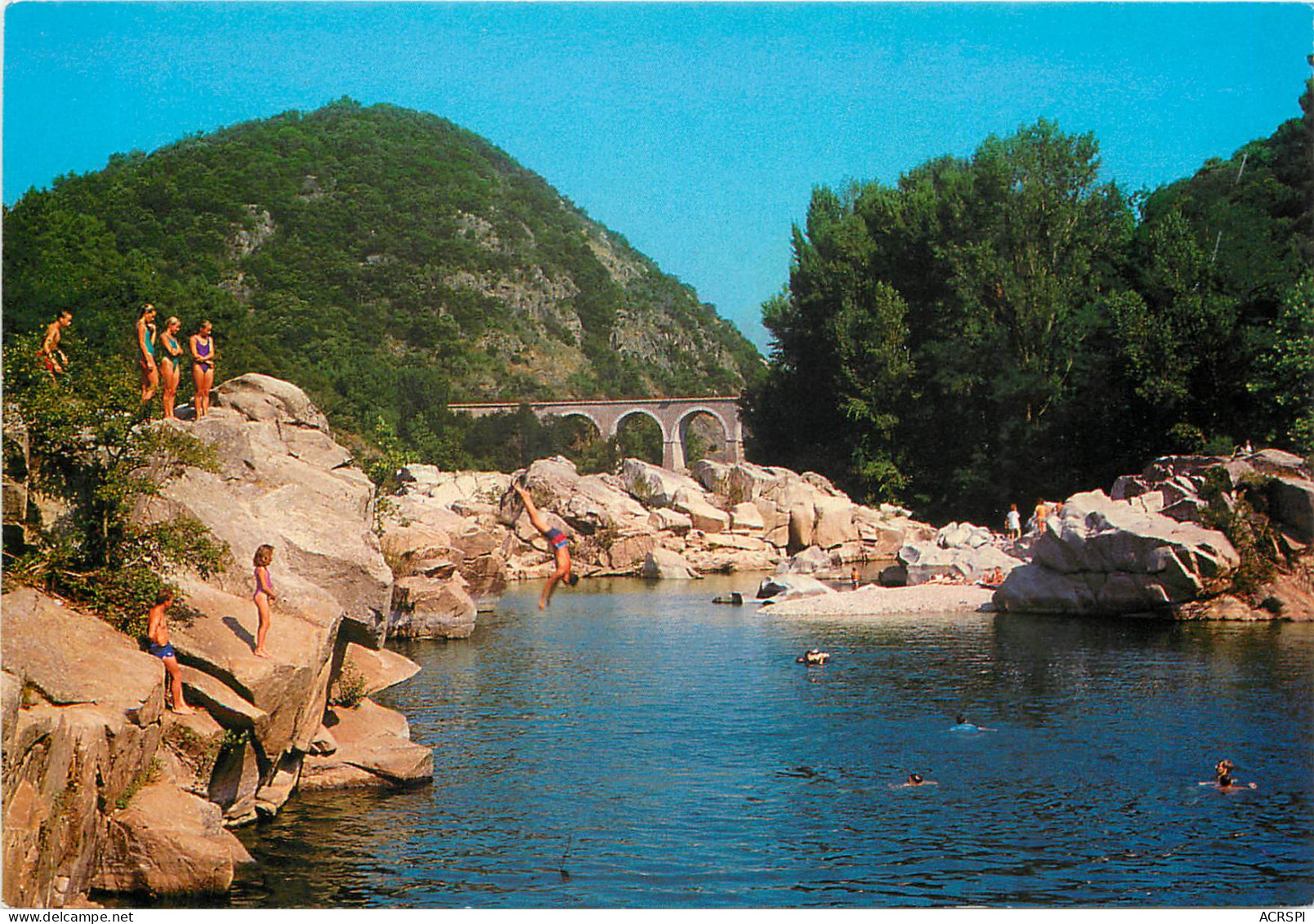 ANDUZE Baignade Dans Le Gardon Au Camping De L Arche 6(scan Recto-verso) MD2532 - Anduze