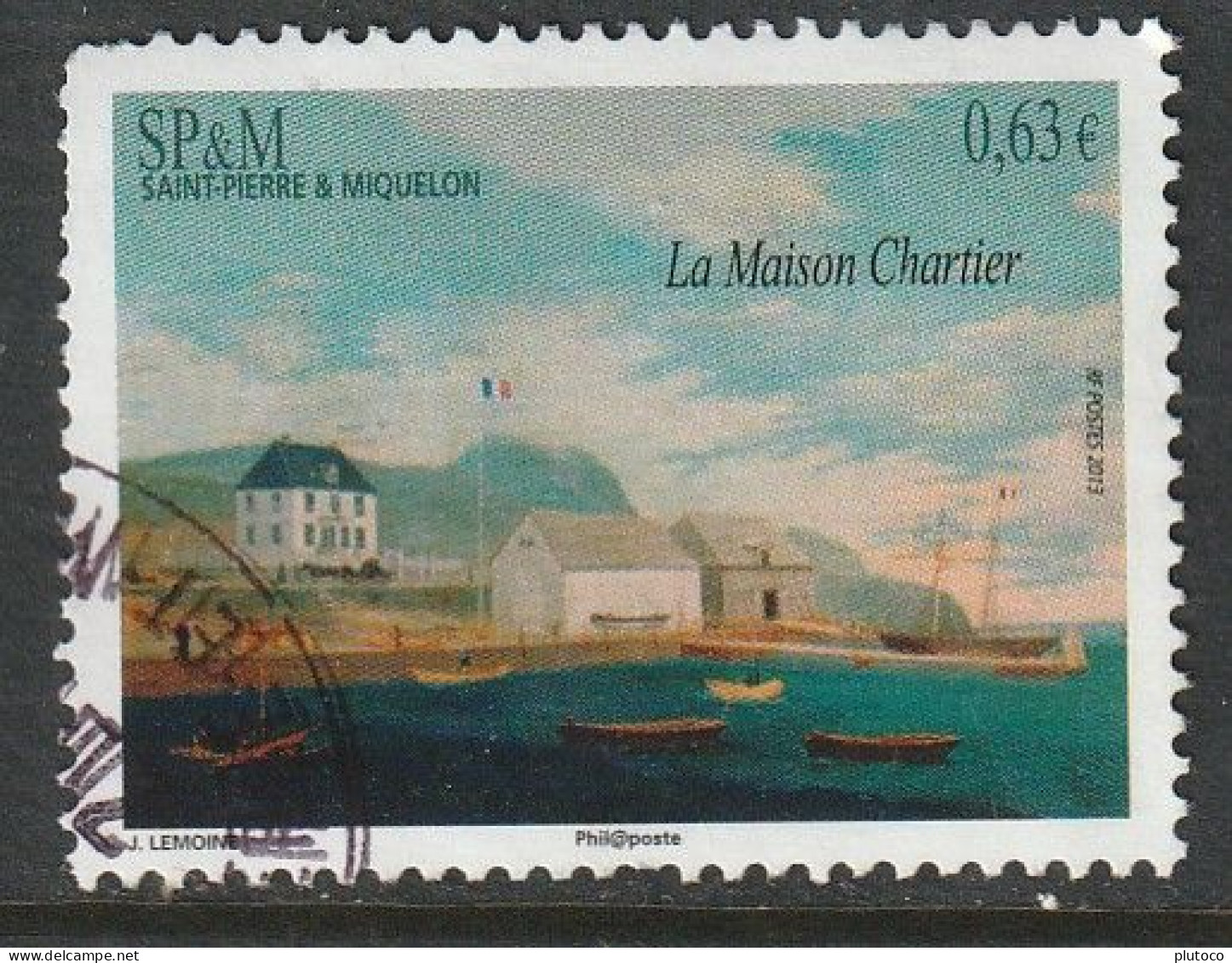 SAN PEDRO Y MIQUELON, USED STAMP, OBLITERÉ, SELLO USADO - Other & Unclassified