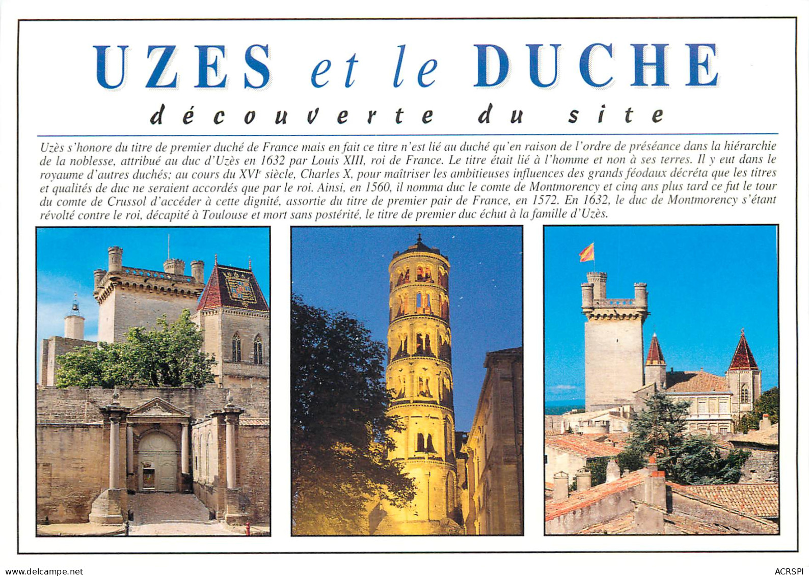 UZES Et Le Duche 22(scan Recto-verso) MD2532 - Uzès
