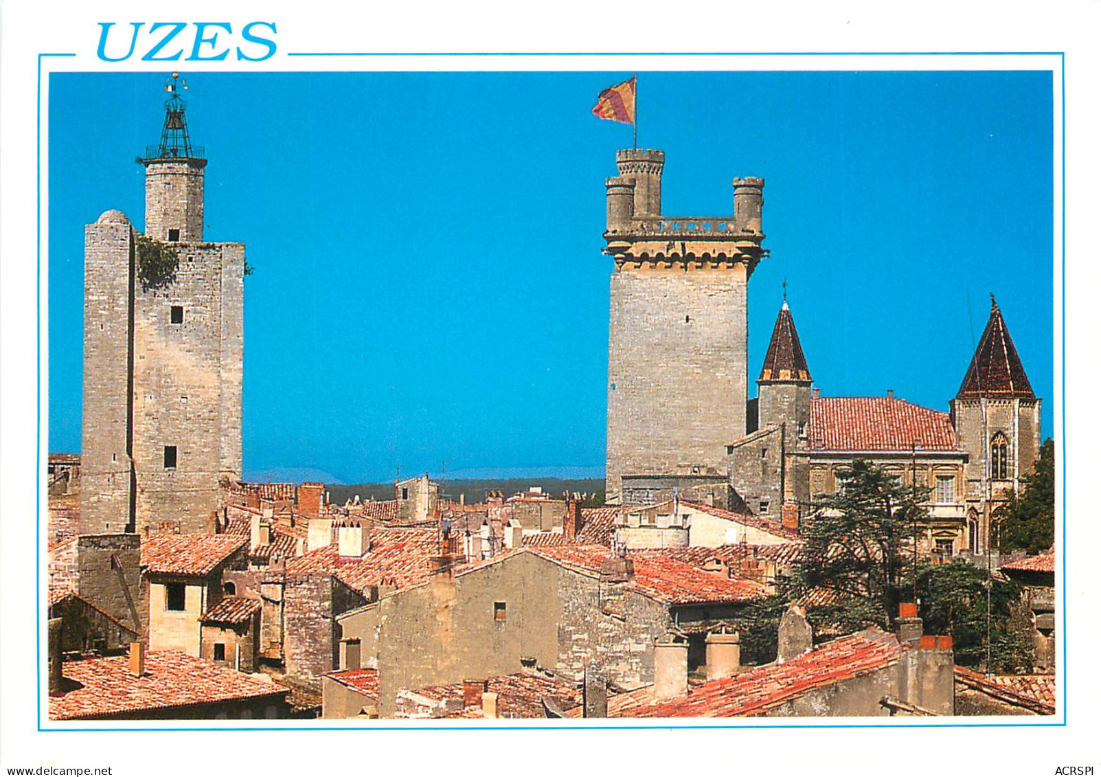 UZES A Gauche La Tour De L Eveque 16(scan Recto-verso) MD2534 - Uzès