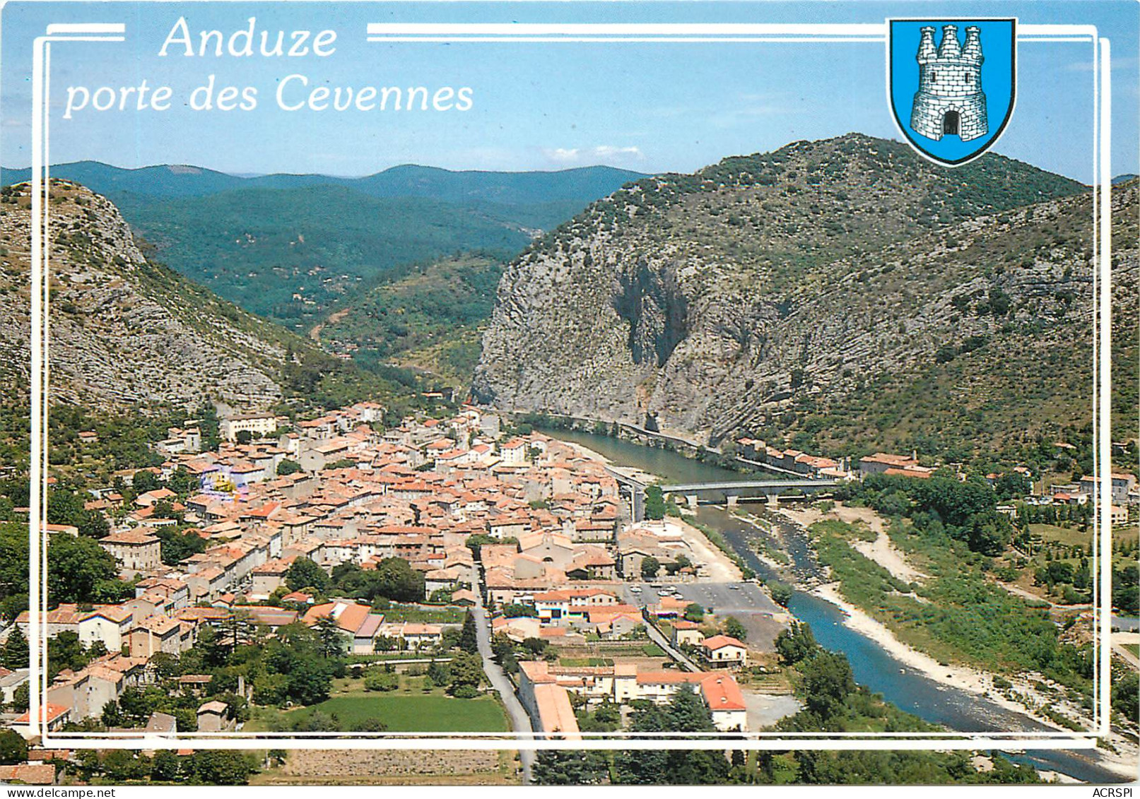 ANDUZE La Porte Des Cevennes Vue Aerienne 18(scan Recto-verso) MD2534 - Anduze