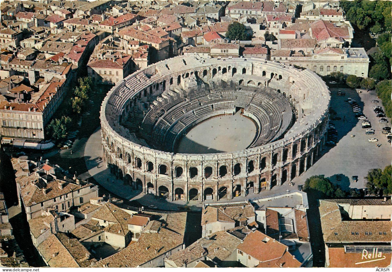 NIMES Vue Aerienne Des Arenes 20(scan Recto-verso) MD2534 - Nîmes