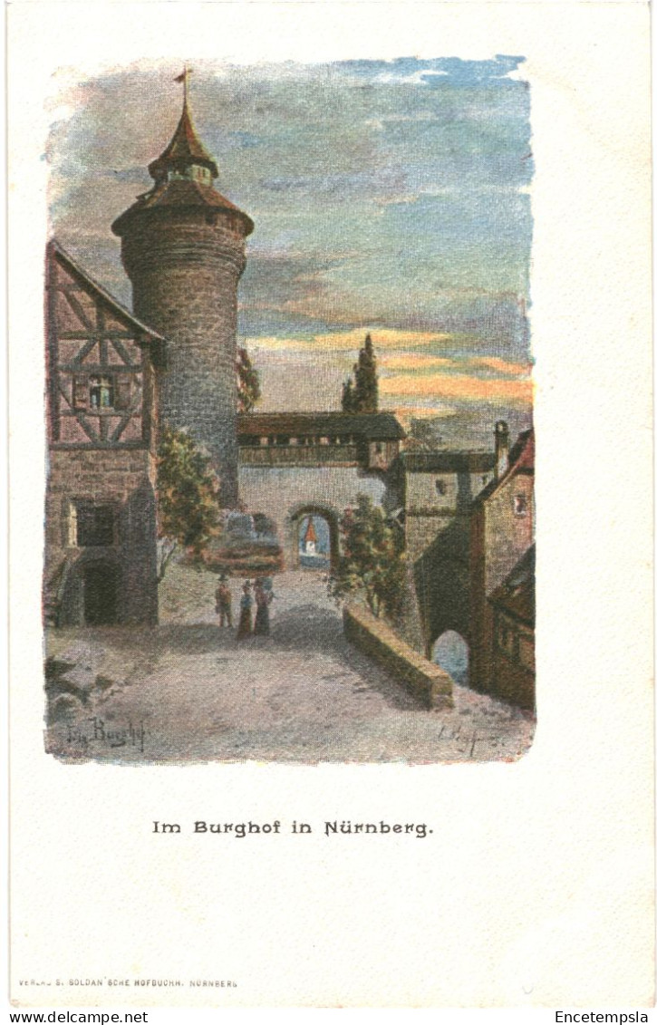 CPA Carte Postale Germany Nürnberg  Im Burghof  Début 1900 VM80248 - Nuernberg