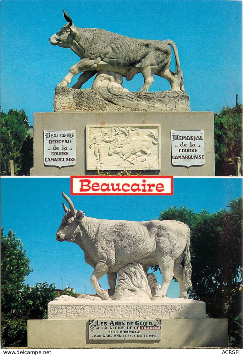 BEAUCAIRE Hommage Aux Vaillants Taureaux Clairon Et Goya 4(scan Recto-verso) MD2538 - Beaucaire