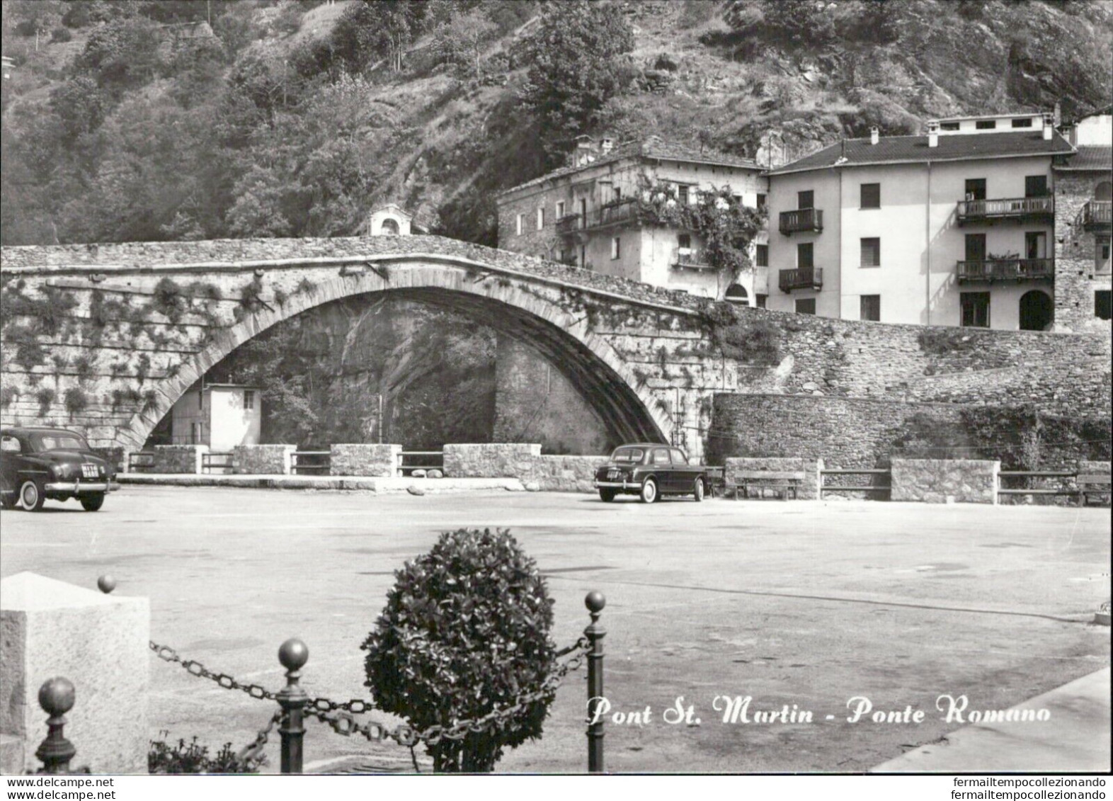 Al362 Cartolina Ponte St.martin Ponte Romano Provincia Di Aosta - Aosta