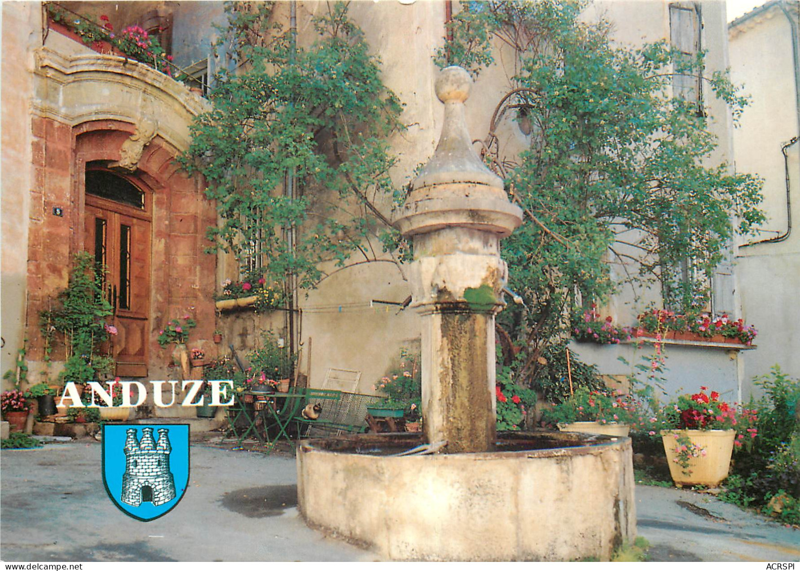 ANDUZE Porte Des Cevennes La Fontaine Notre Dame 15(scan Recto-verso) MD2538 - Anduze