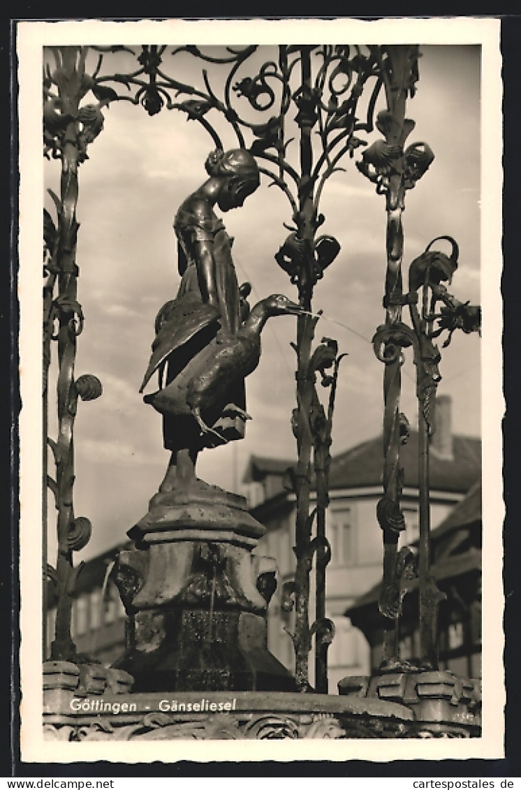 AK Göttingen, Detail Vom Gänselieselbrunnen  - Göttingen