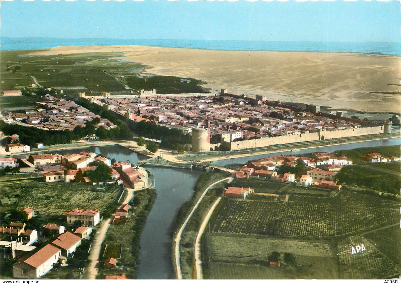 AIGUES MORTES Vue Aerienne 9(scan Recto-verso) MD2541 - Aigues-Mortes