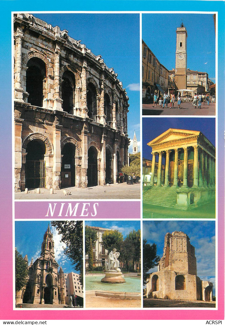 NIMES La Tour  Magne Les Arenes 4(scan Recto-verso) MD2542 - Nîmes