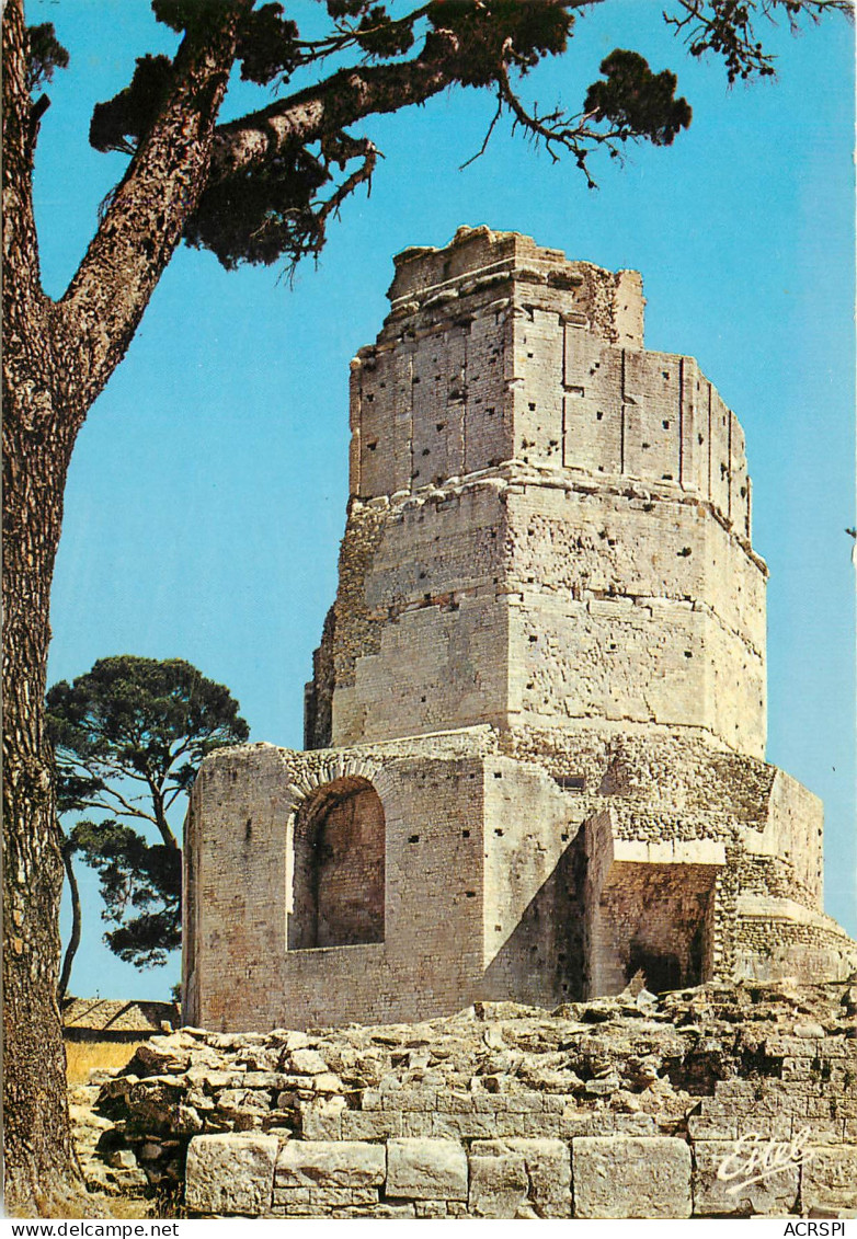 NIMES La Tour Magne Monument Romain Du 1er Siecle Avant Notre Ere 23(scan Recto-verso) MD2543 - Nîmes
