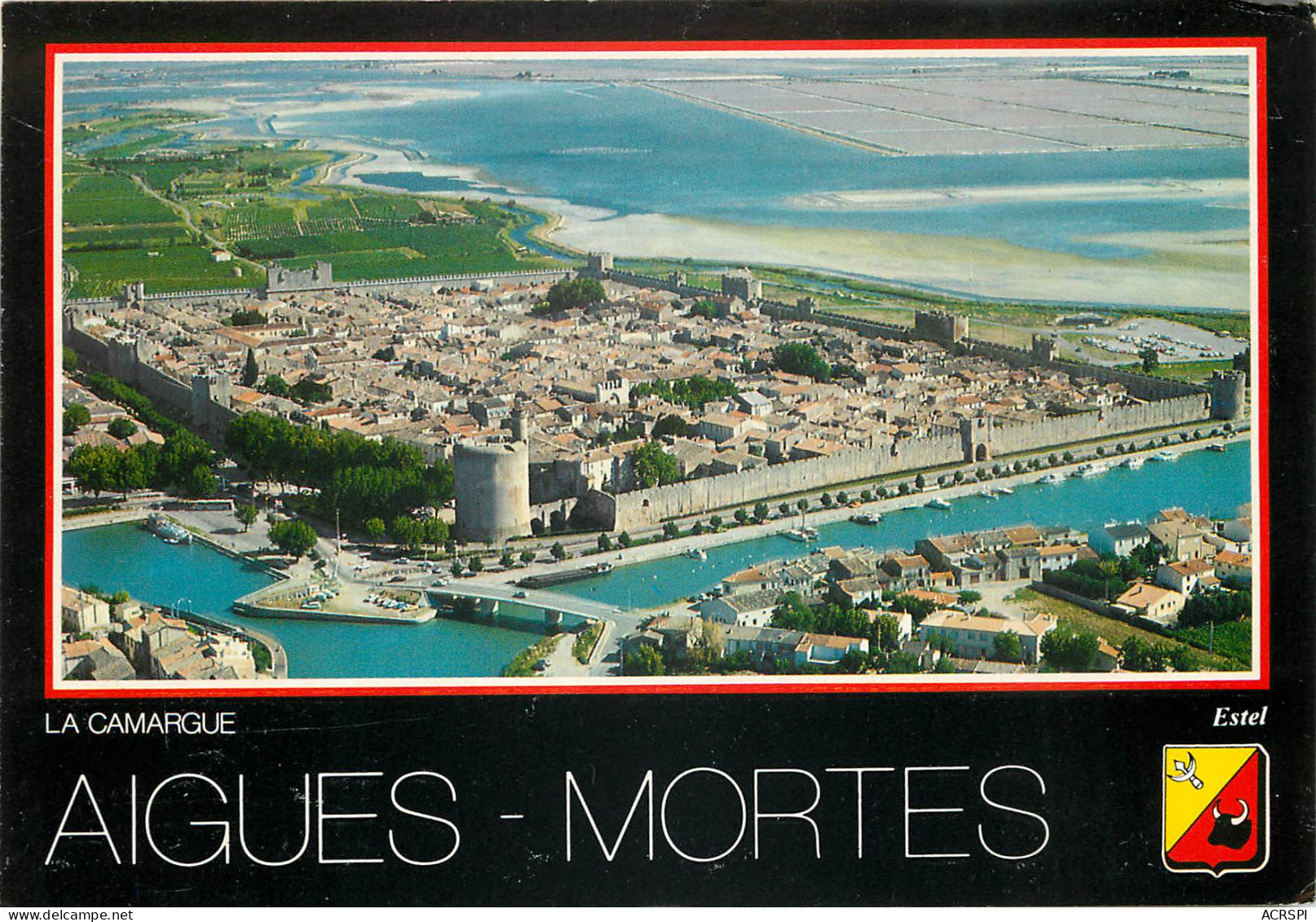 AIGUES MORTES Vue Aerienne De La Ville Fondee Au XIIIe Siecle Par Saint Louis 22(scan Recto-verso) MD2543 - Aigues-Mortes