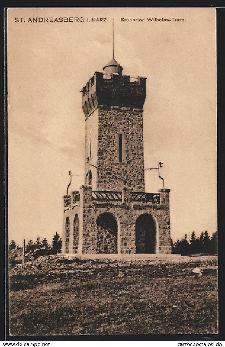 AK St. Andreasberg I. Harz, Kronprinz Wilhelm-Turm  - St. Andreasberg