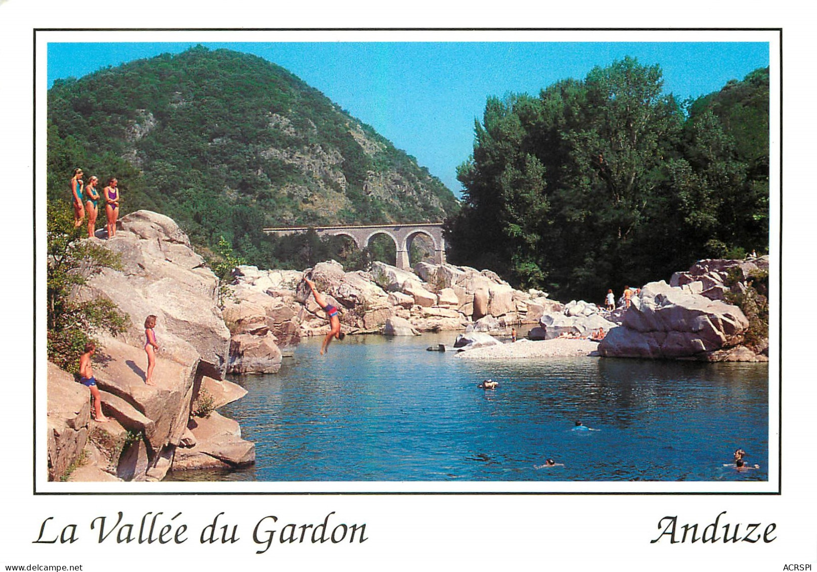 ANDUZE Baignade Dans Le Gardon Au Camping De L Arche 11(scan Recto-verso) MD2547 - Anduze