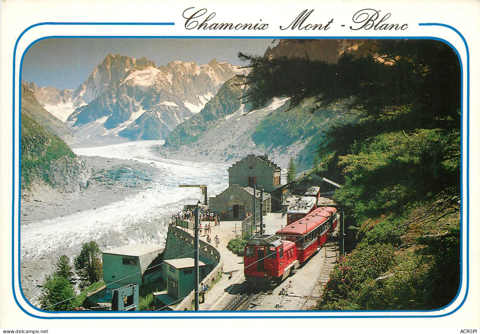 CHAMONIX MONT BLANC Gare Superieure Du Montenvers La Mer De Glace Et Les Grandes Jorasses 15(scan Recto-verso) MD2549 - Chamonix-Mont-Blanc