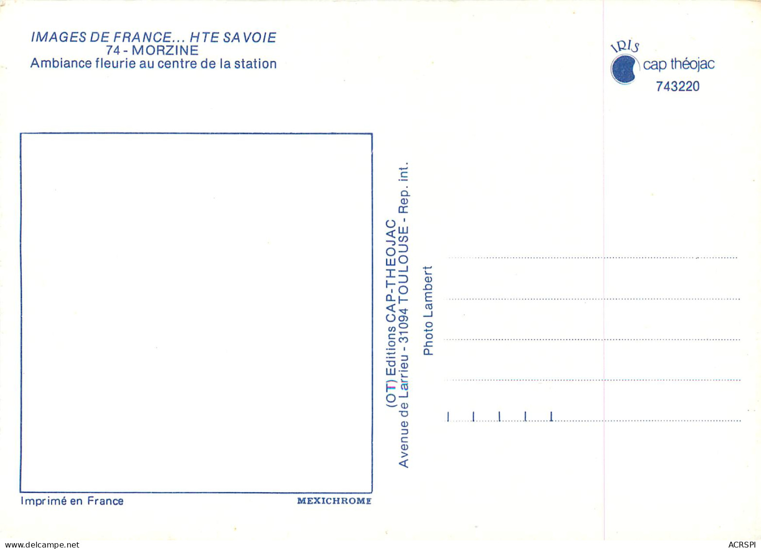 MORZINE Ambiance Fleurie Au Centre De La Station 21(scan Recto-verso) MD2551 - Morzine