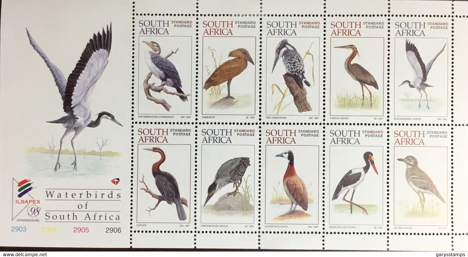 South Africa 1997 Waterbirds Birds Sheetlet MNH - Sonstige & Ohne Zuordnung